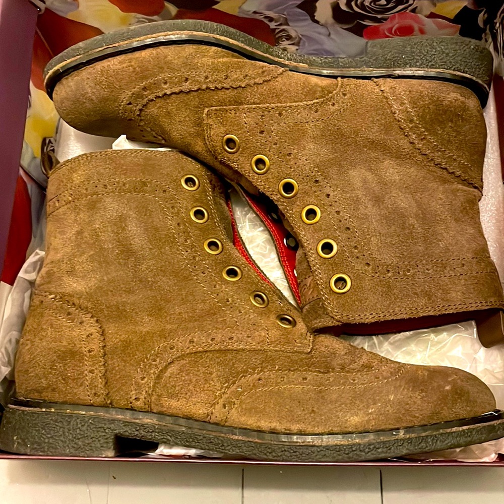 Lucky Brand Suede Pull-on Boots